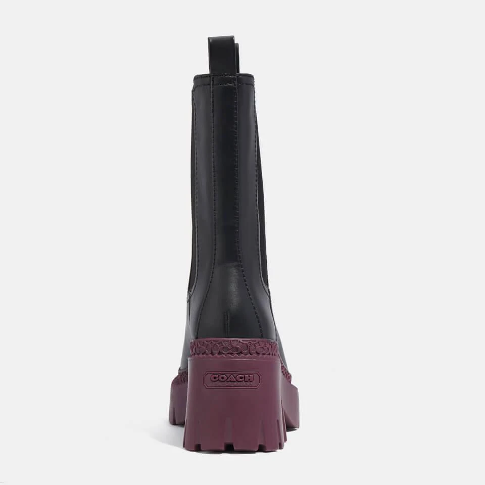 商品Coach|COACH ALEXA LEATHER HEELED CHELSEA BOOTS,价格¥1234,第4张图片详细描述