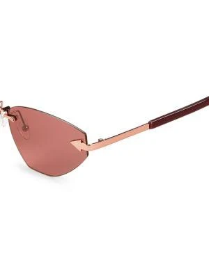 商品KAREN WALKER|Heartache 60MM Cat Eye Sunglasses,价格¥958,第3张图片详细描述
