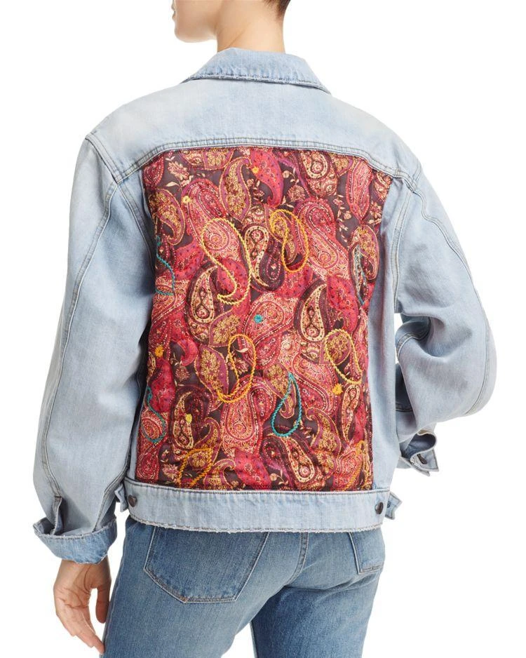 商品Free People|Free People Paisley Quilted Denim Jacket,价格¥899,第1张图片