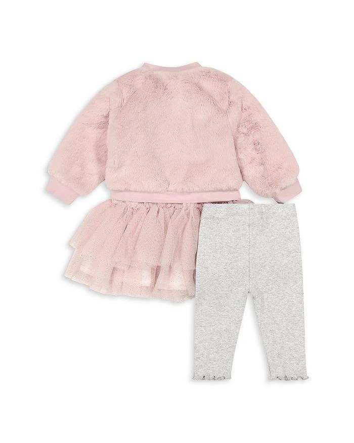 商品Miniclasix|Girls' Faux Fur Jacket, Tutu Top & Leggings Set - Baby,价格¥550,第2张图片详细描述