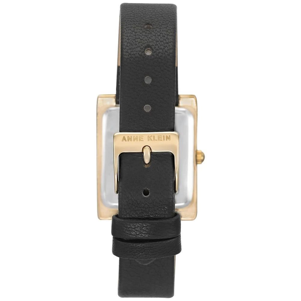 商品Anne Klein|安妮克莱恩 女士女表女款 黑色皮革表带手表,价格¥359,第3张图片详细描述