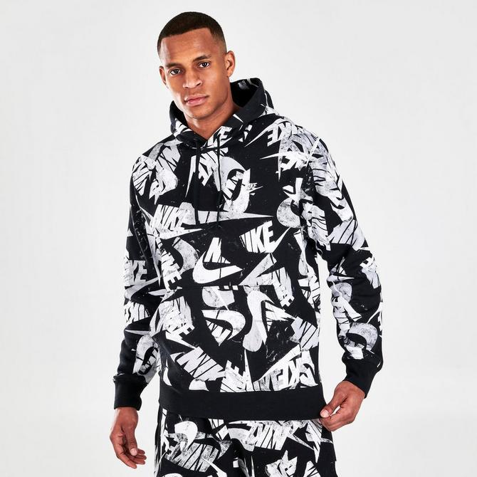 Men's Nike Sportswear Sport Essentials+ All-Over Print Pullover Hoodie商品第3张图片规格展示