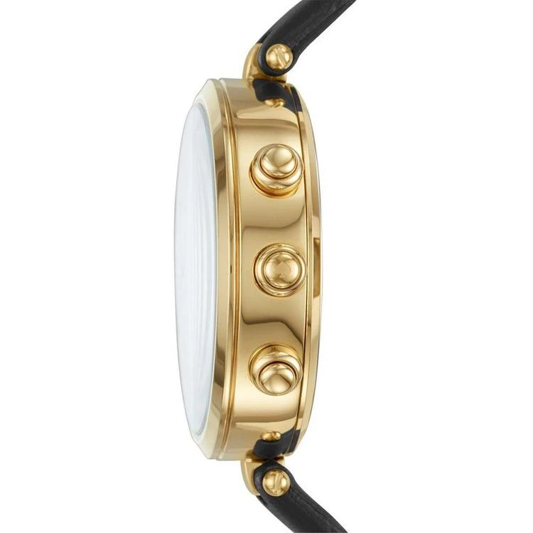 商品Kate Spade|Women's Holland Slim Black Leather Strap Hybrid Smart Watch 38mm,价格¥1683,第2张图片详细描述