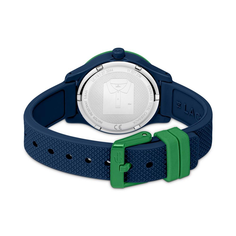 Kids' Lacoste 12.12 Navy Silicone Strap Watch 32mm商品第3张图片规格展示