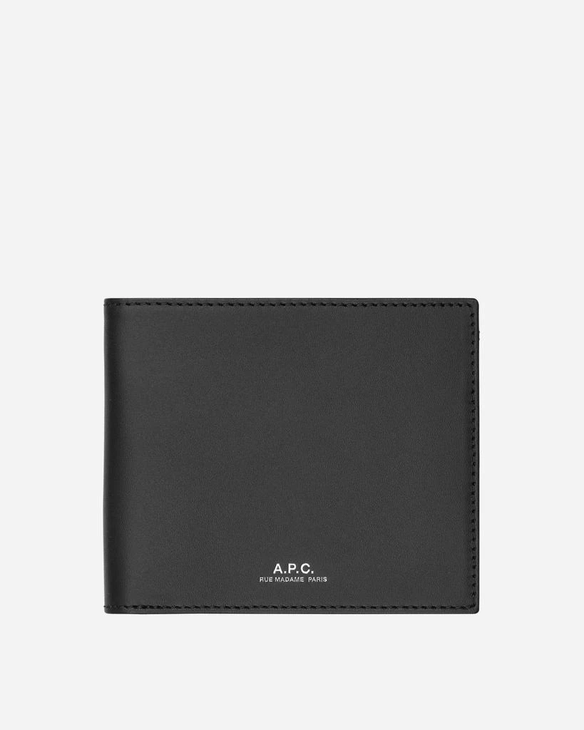 商品A.P.C.|Aly Bifold Wallet Black,价格¥718,第1张图片