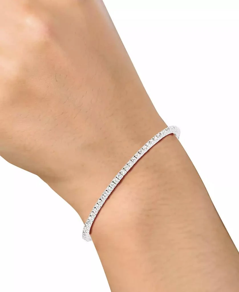 商品Macy's|Diamond Bangle Bracelet (1/2 ct. t.w.) in 10k White Gold,价格¥16969,第2张图片详细描述