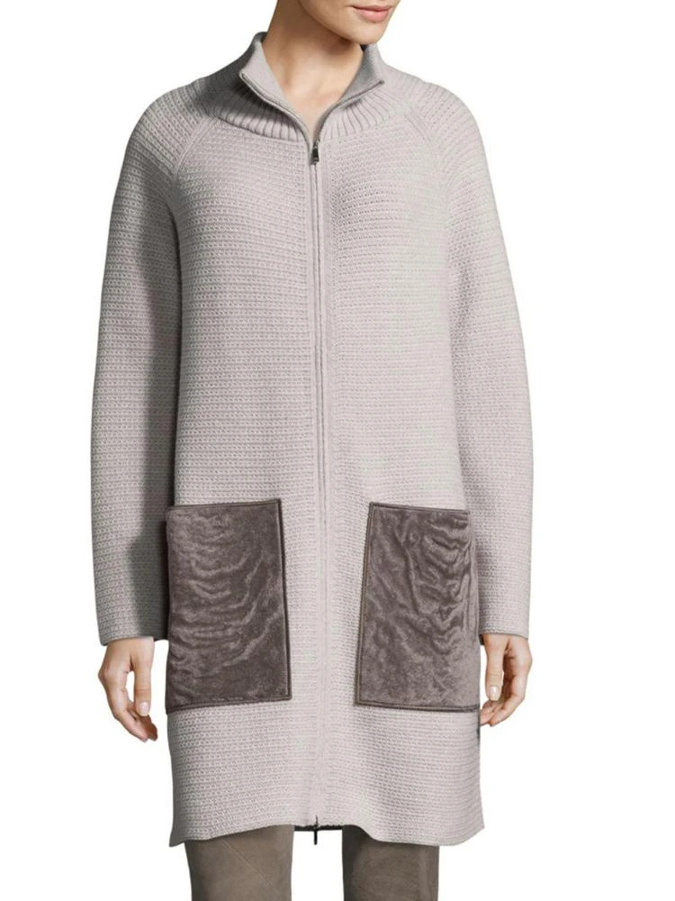 商品Lafayette 148 New York|Full-Zip Knitted Cardigan Coat,价格¥2245,第1张图片