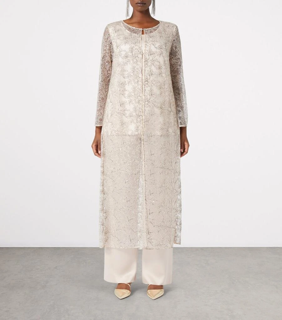 商品Marina Rinaldi|Lace Long Clarino Tunic,价格¥5936,第2张图片详细描述