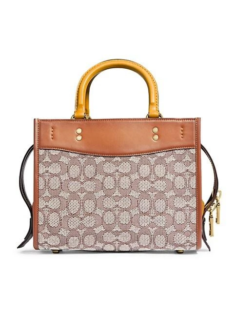 商品Coach|Rogue 25 Signature Jacquard Satchel,价格¥5074,第4张图片详细描述