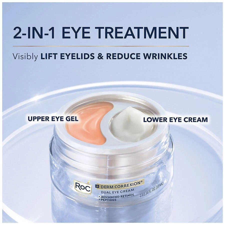 商品RoC|Derm Correxion Dual Eye Cream Advanced Retinol & Peptides Fragrance-Free,价格¥257,第3张图片详细描述