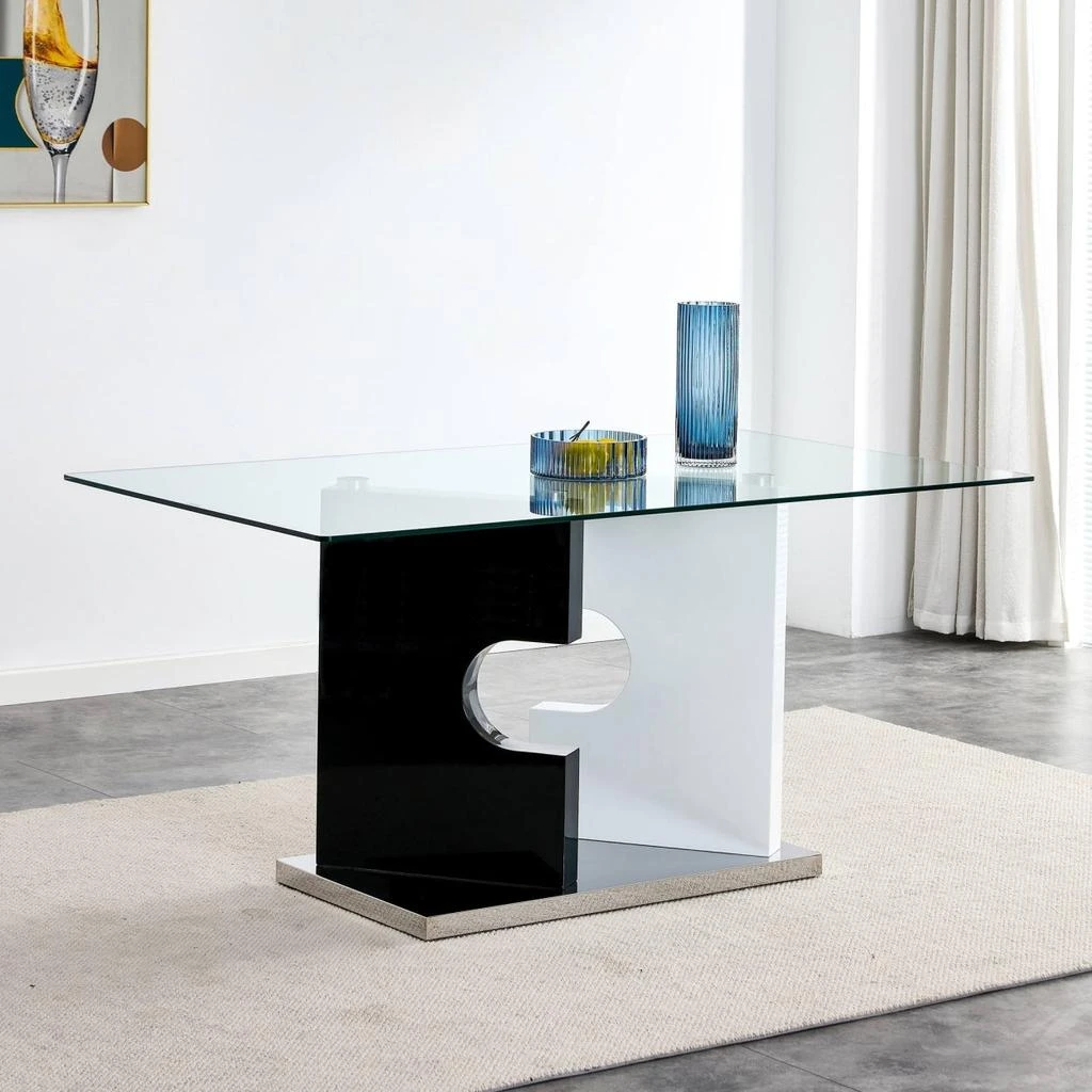 商品Simplie Fun|Dining Table in Glass,价格¥4256,第1张图片