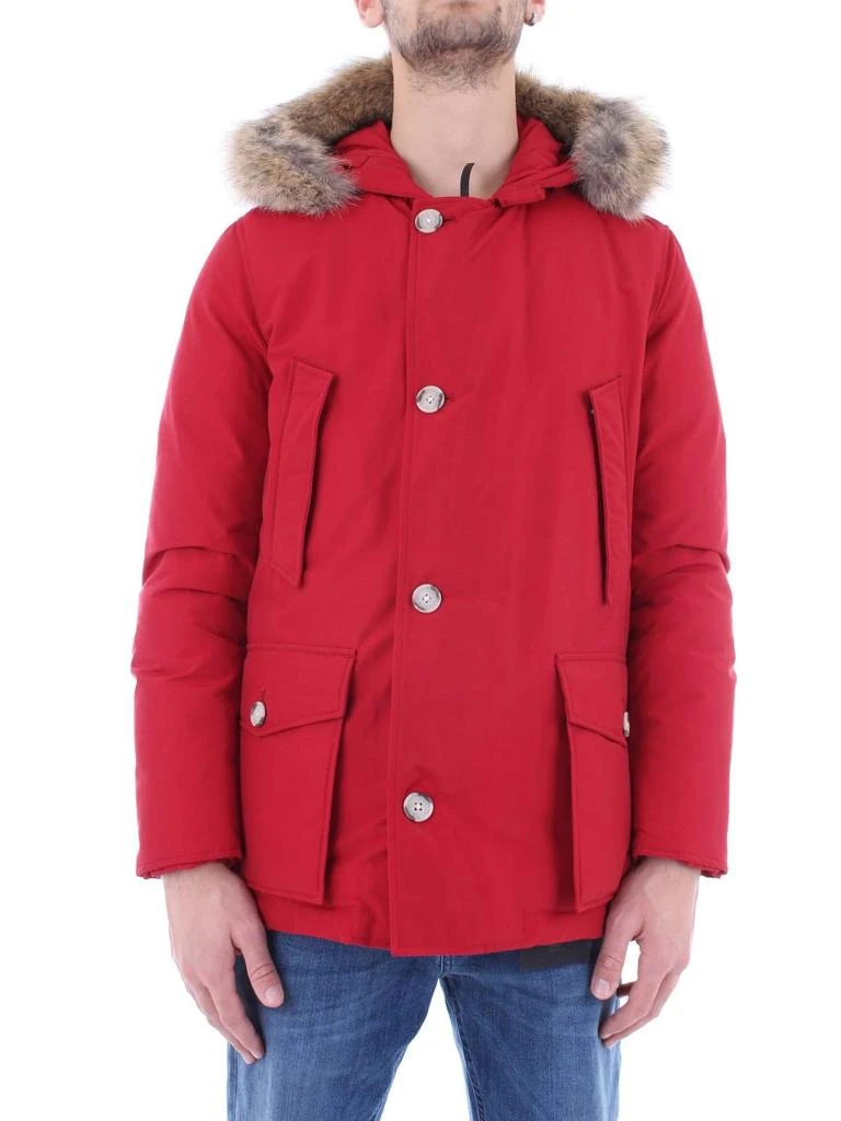 商品Woolrich|Woolrich men's red cotton outerwear jacket,价格¥7609,第1张图片