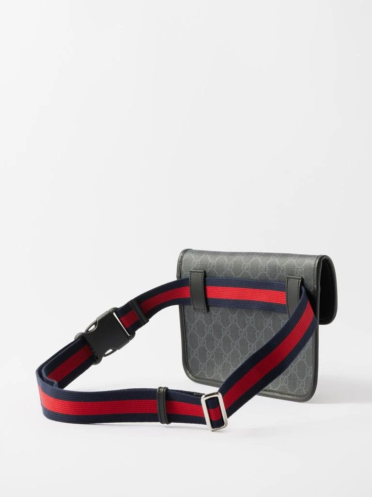 商品Gucci|GG-logo coated-canvas belt bag,价格¥9098,第3张图片详细描述