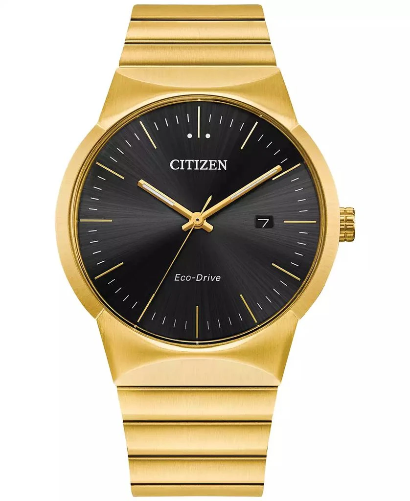 商品Citizen|Eco-Drive Men's Modern Axiom Gold-Tone Stainless Steel Bracelet Watch 40mm,价格¥1727,第1张图片