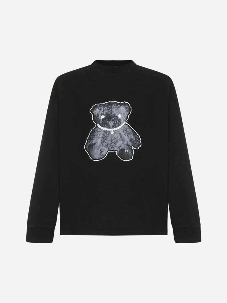 商品We11done|Necklace Teddy cotton sweatshirt,价格¥2816,第1张图片