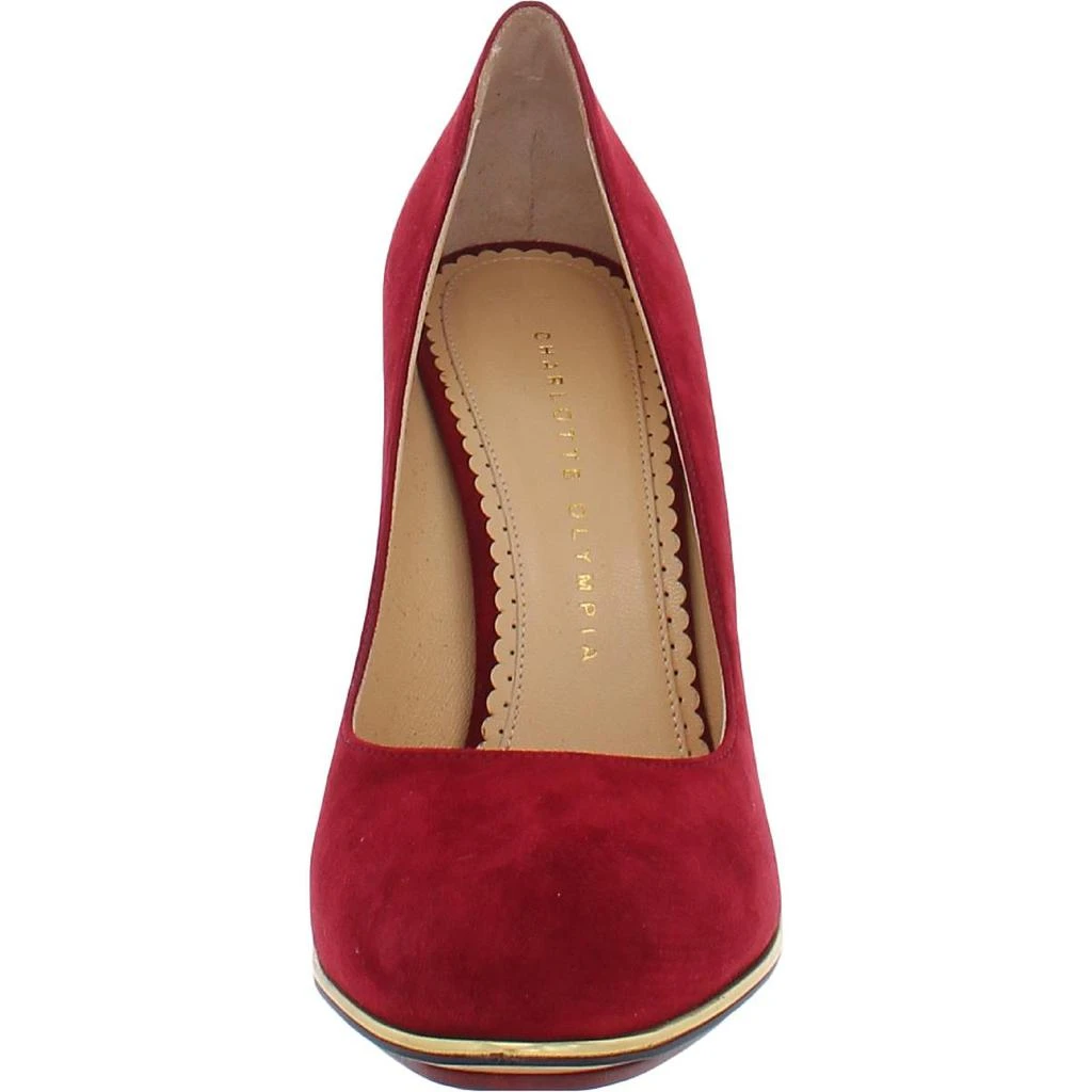 商品Charlotte Olympia|Charlotte Olympia Womens Carmen 100 Suede Slip On Wedge Heels,价格¥601,第3张图片详细描述