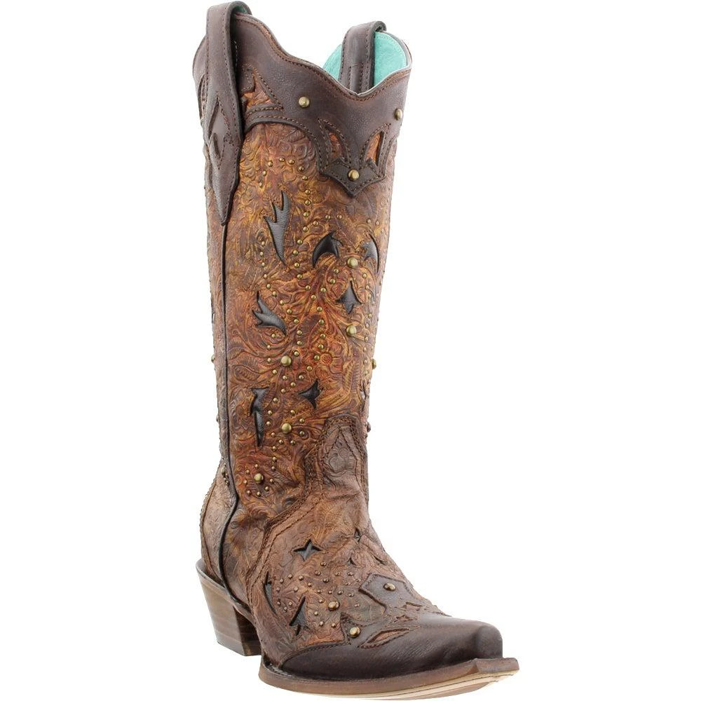 商品Corral Boots|Embossed Studded Snip Toe Cowboy Boots,价格¥1382,第2张图片详细描述