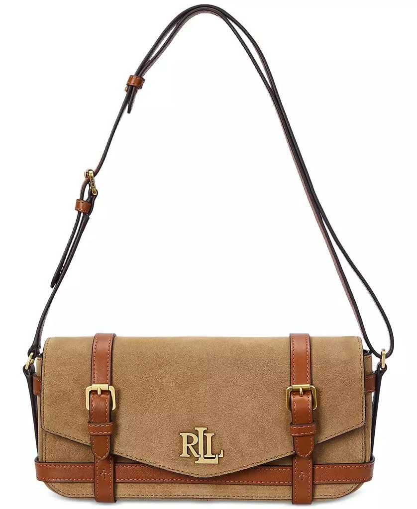 商品Ralph Lauren|Sawyer Suede Small Shoulder Bag,价格¥1683,第1张图片