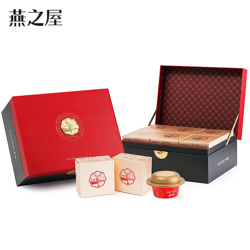 【线下同款】【燕之屋】【0脂肪】尊享碗燕12即食冰糖燕窝即食12碗礼品礼盒装 商品