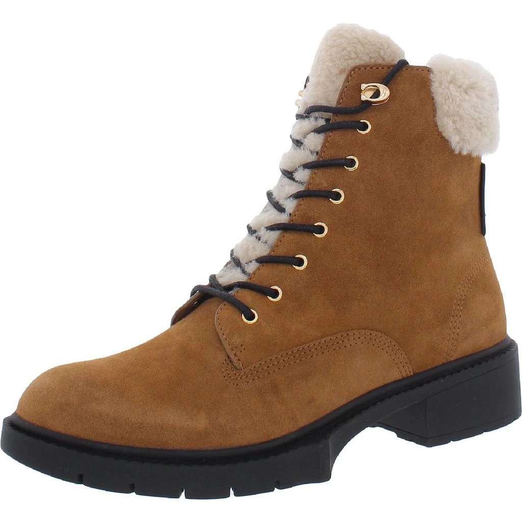 商品Coach|Coach Womens Lorimer Suede Casual Ankle Boots,价格¥612,第1张图片