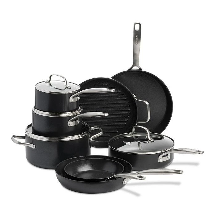 商品Greenpan|SearSmart Healthy Ceramic Nonstick Cookware Set, 12-Piece - 100% Exclusive,价格¥2617,第1张图片