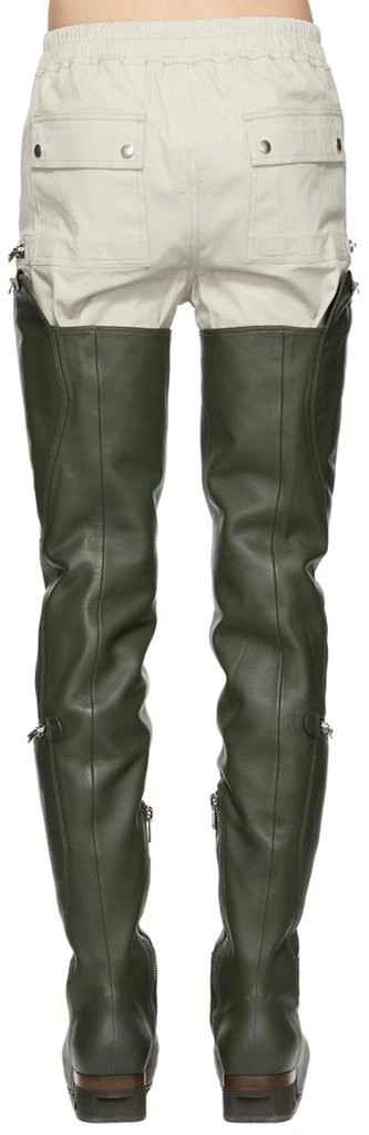 商品Rick Owens|Green Thigh-High Bauhaus Ballast Boots,价格¥31208,第4张图片详细描述