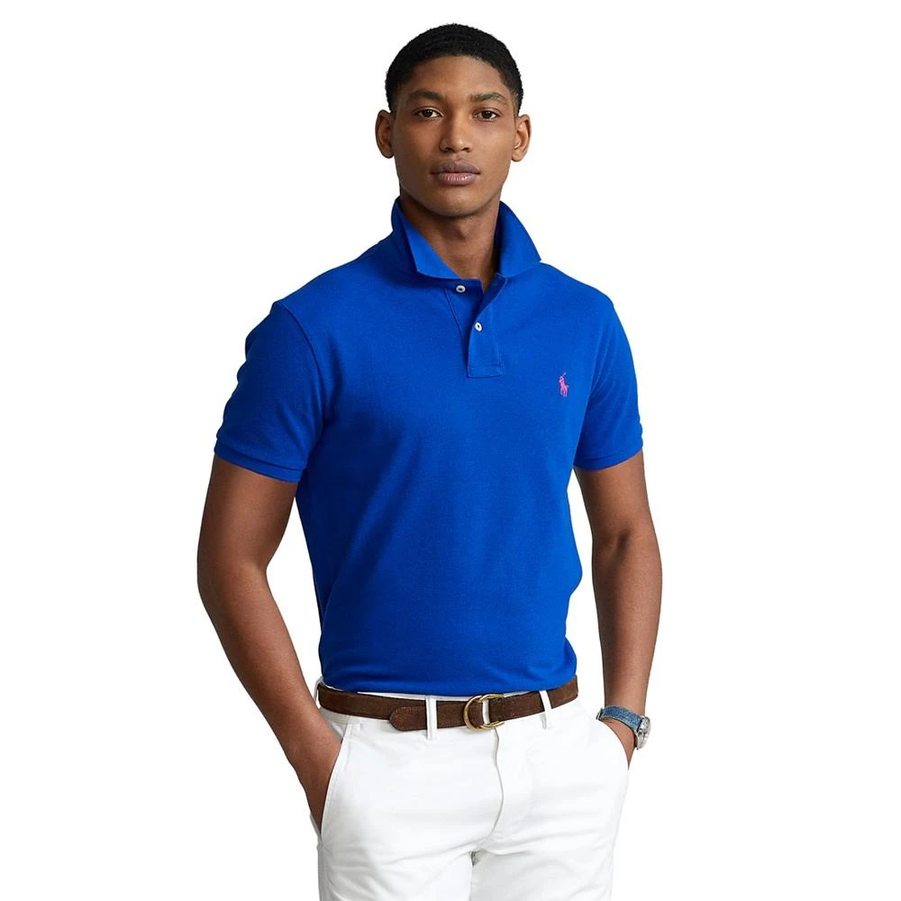 商品Ralph Lauren|拉夫劳伦男士修身纯色 Polo 衫 ,价格¥254,第1张图片