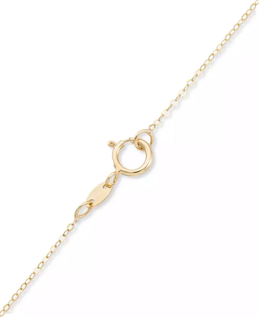 商品Macy's|Hammered Heart 18" Pendant Necklace in 10k Gold,价格¥1168,第2张图片详细描述