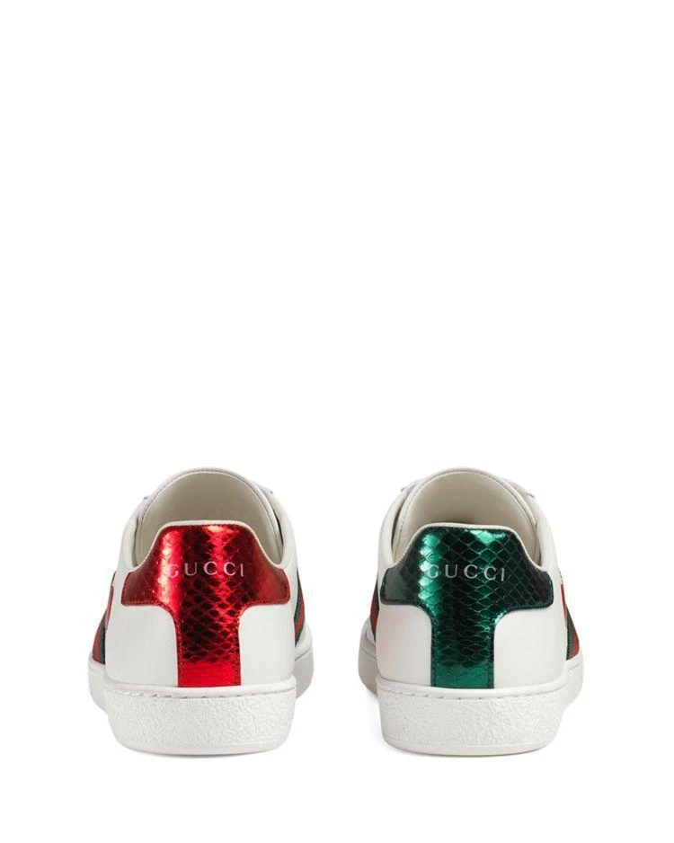 商品Gucci|New Ace Lace Up Sneakers 板鞋,价格¥4642,第4张图片详细描述