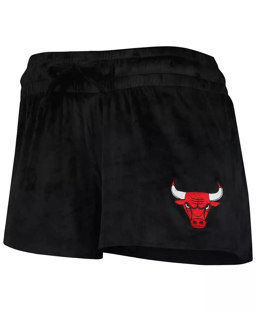 商品Concepts Sport|Women's Black Chicago Bulls Intermission T-shirt and Shorts Sleep Set,价格¥449,第4张图片详细描述