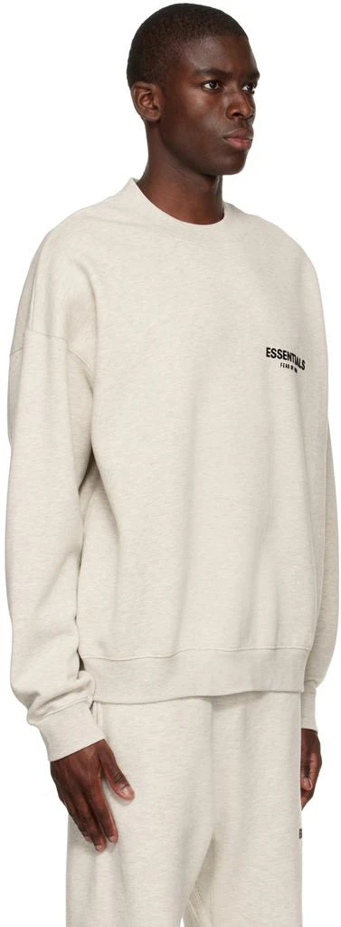 商品Essentials|男式 灰白色圆领套头衫 ,价格¥620,第2张图片详细描述