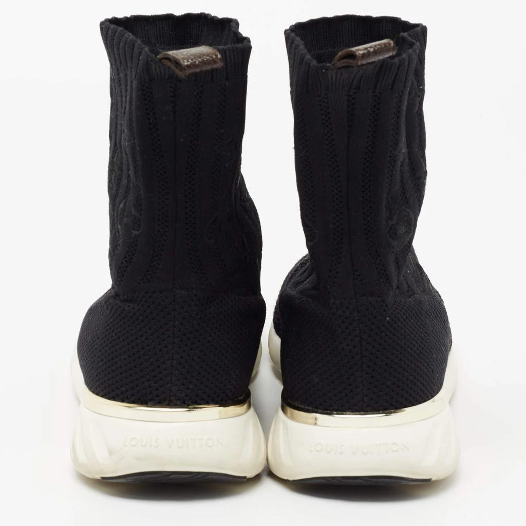 商品[二手商品] Louis Vuitton|Louis Vuitton Black Stretch Fabric Aftergame Sock High Top Sneakers Size 41,价格¥3114,第5张图片详细描述