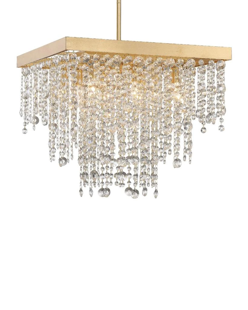 商品Crystorama|Winham 8-Light Antique Gold Chandelier,价格¥14519,第4张图片详细描述