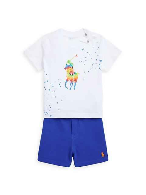 Baby Boy's 2-Piece Tie-Dye T-Shirt & Shorts Set商品第1张图片规格展示