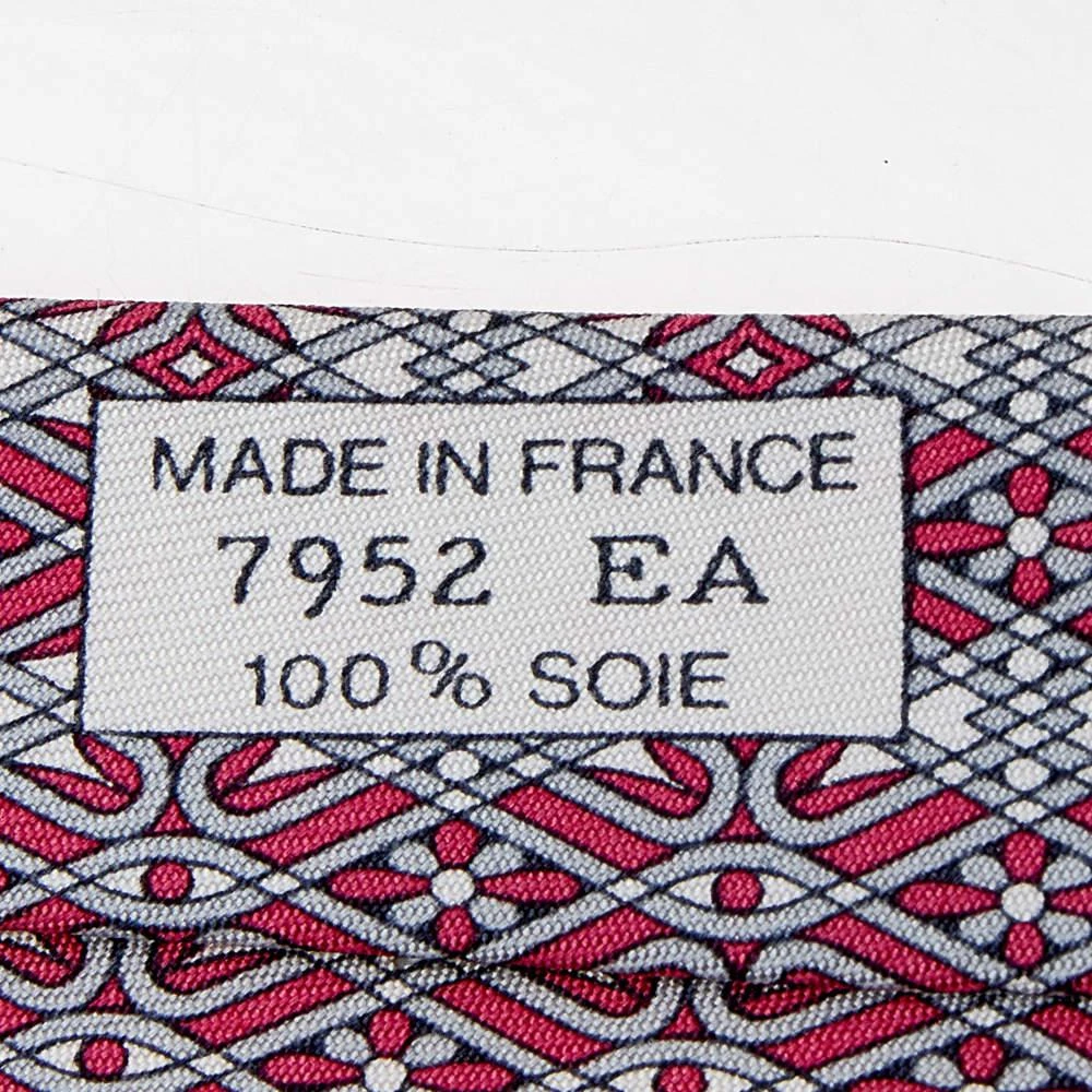 商品[二手商品] Hermes|Hermes Pink Orbits Printed Silk Tie,价格¥1029,第4张图片详细描述