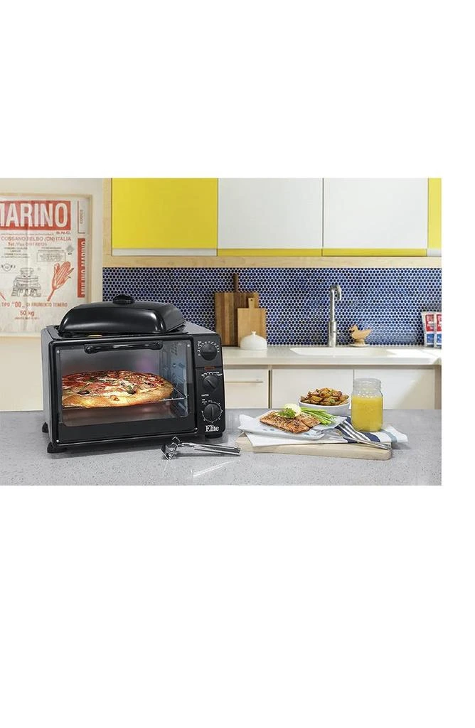 Elite Platinum 0.8Cu. Ft. Multi-Function Toaster Oven with Rotisserie, Convection & Oven Top Grill/Griddle 商品