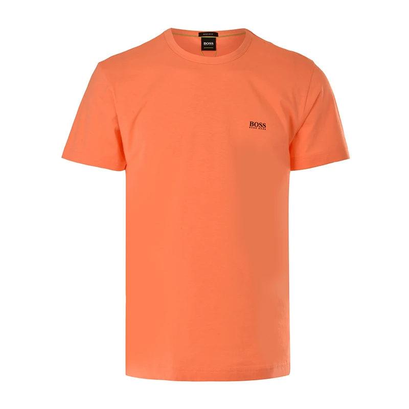 Hugo Boss 雨果博斯 男士橙色纯色款棉质短袖T恤 TEE-181-6415-644 商品