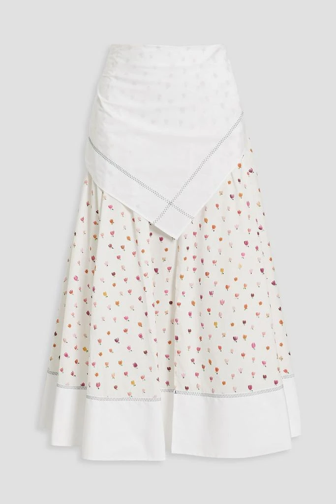 商品Rosie Assoulin|Layered floral-print cotton-poplin midi skirt,价格¥3364,第3张图片详细描述