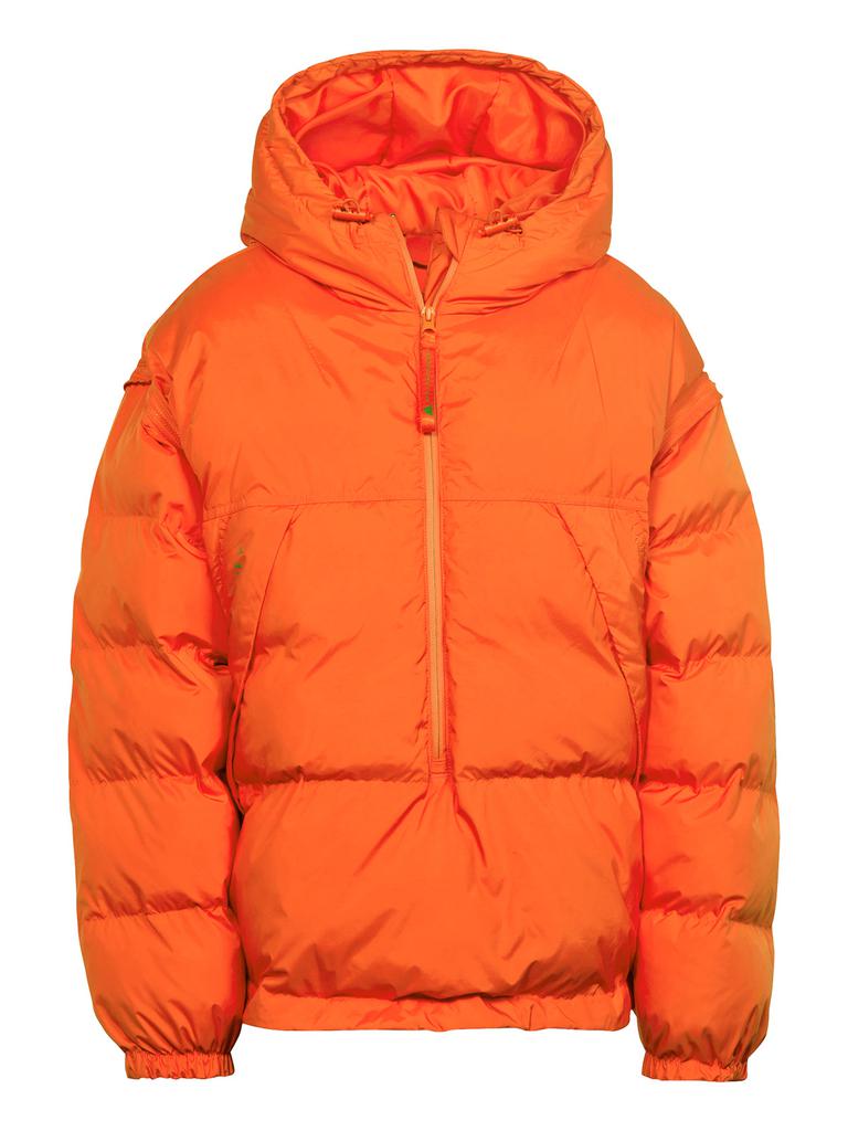 Orange Pull On Puffer Jacket商品第1张图片规格展示