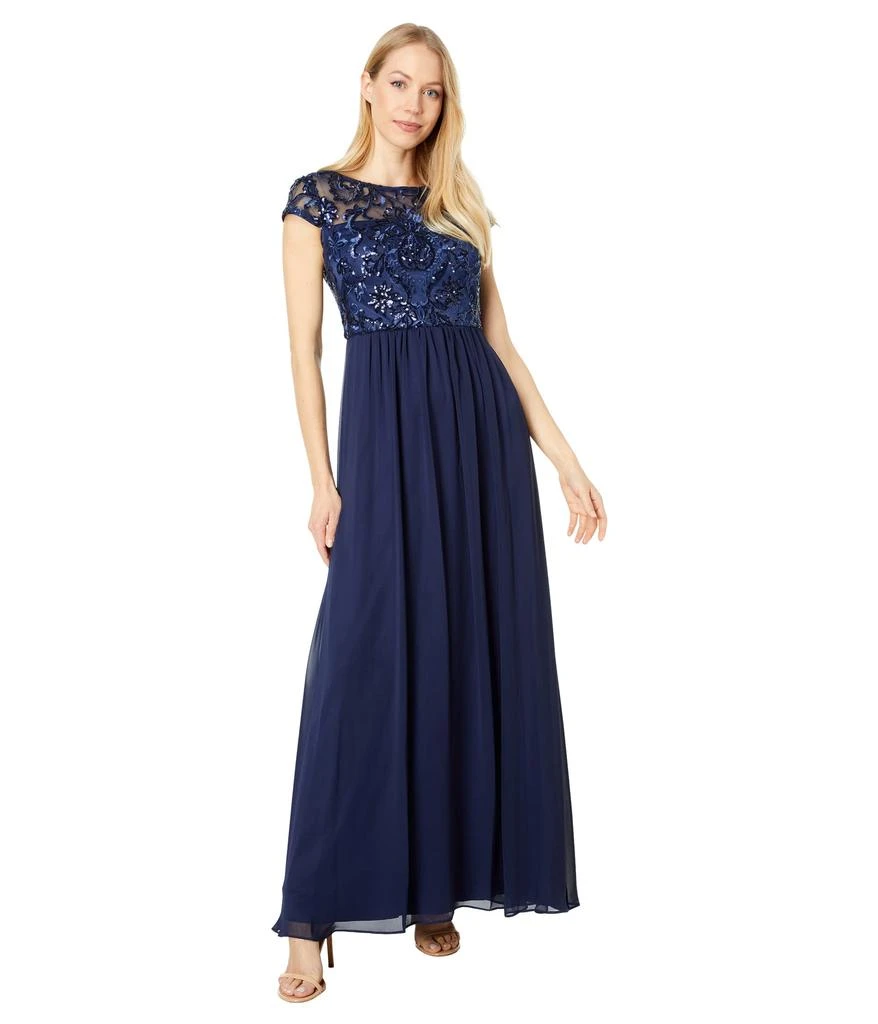 商品Vince Camuto|Sequin Bodice Gown with Chiffon Skirt,价格¥1902,第1张图片