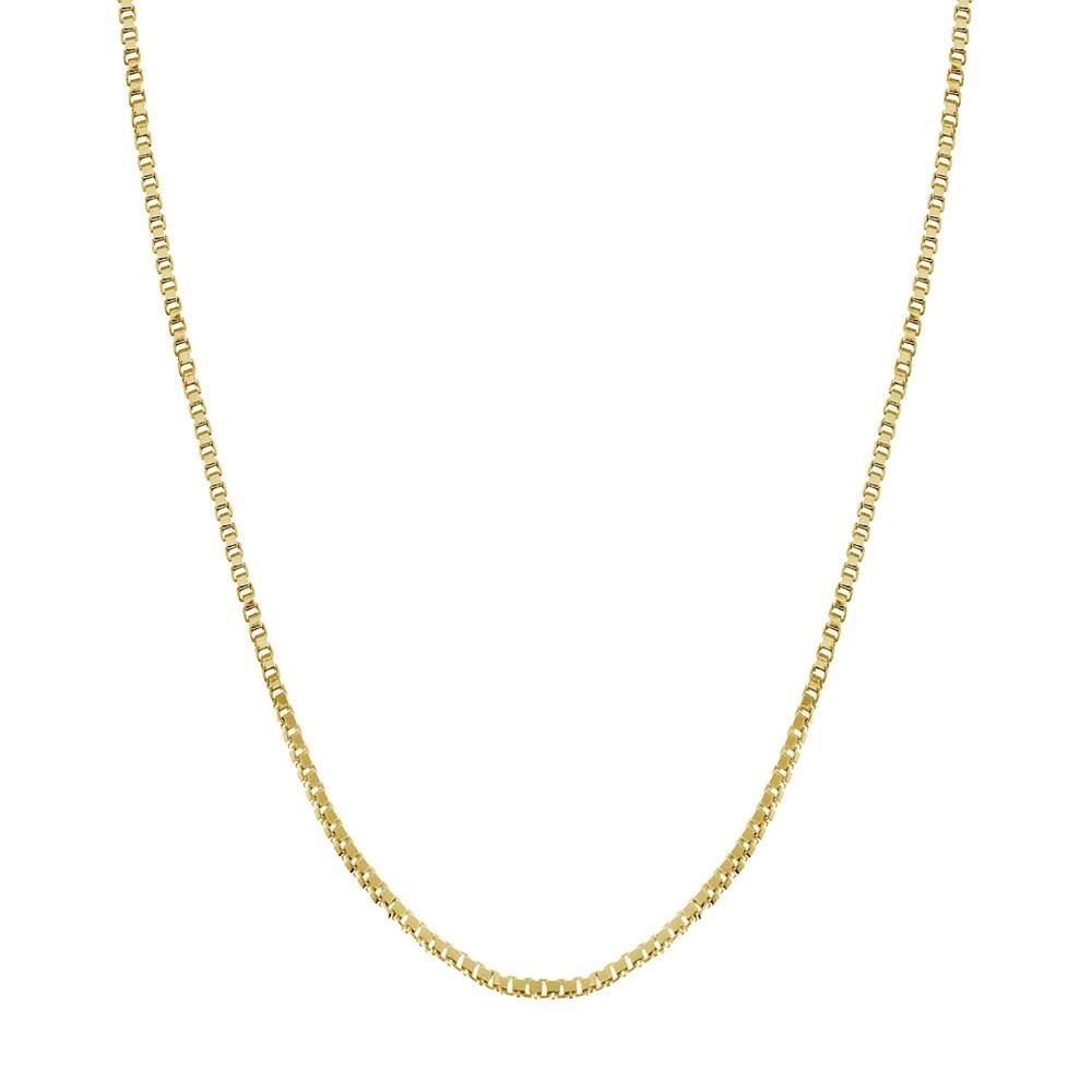 商品Essentials|Silver Plate or Gold Plate Venetian Box Link 24" Chain Necklace,价格¥47,第1张图片