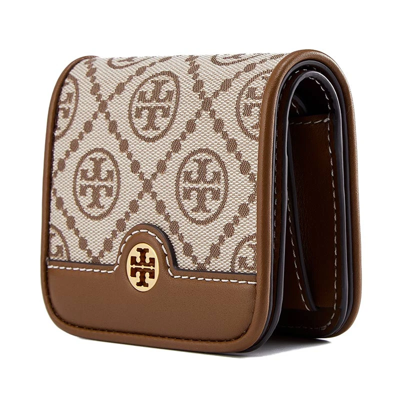 TORY BURCH 托里伯奇TB钱包 女士随身便携时尚金属徽标经典logo提花钱包134532-371 商品