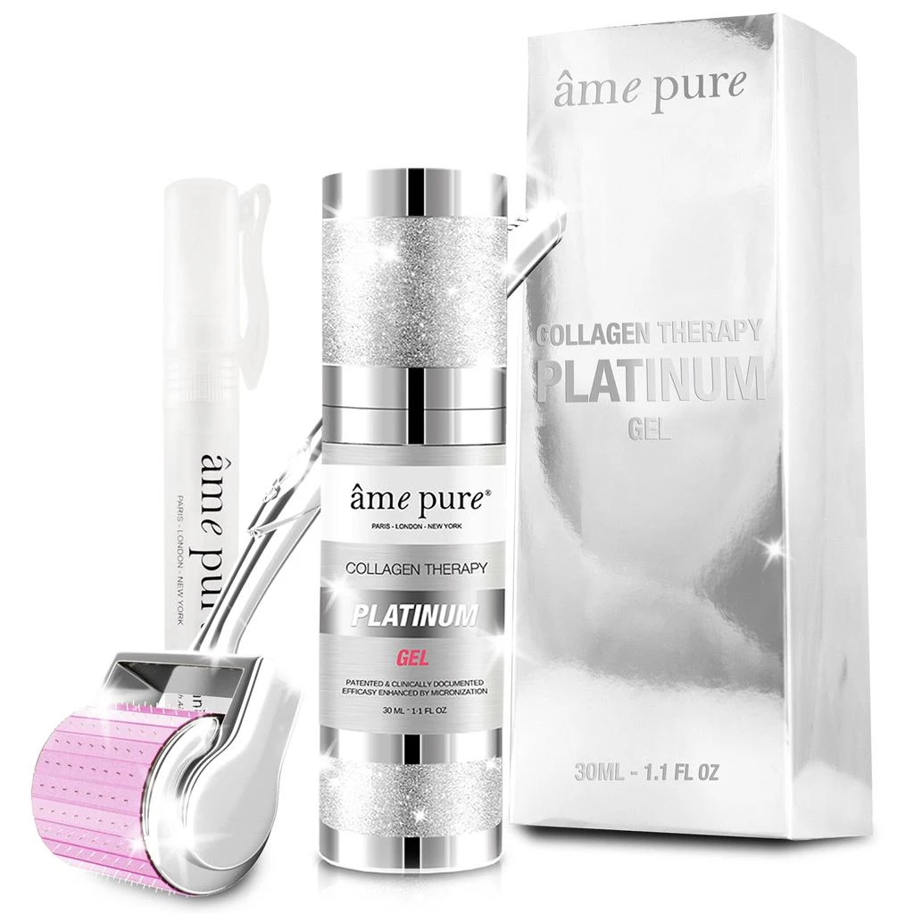 商品Ame Pure|âme pure  去皱面部滚轮仪器套装（胶原蛋白凝胶）,价格¥929,第1张图片