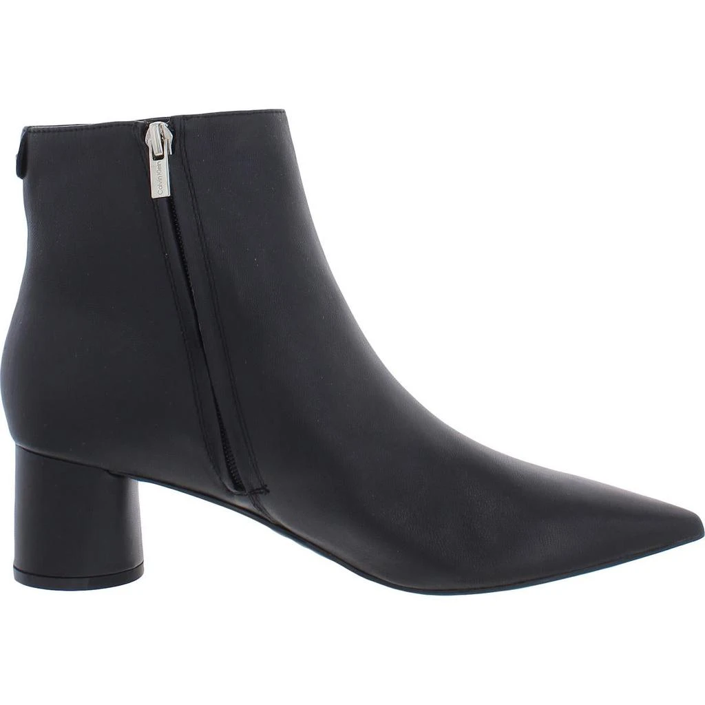 商品Calvin Klein|Calvin Klein Womens Genoa Leather Ankle Ankle Boots,价格¥731,第3张图片详细描述
