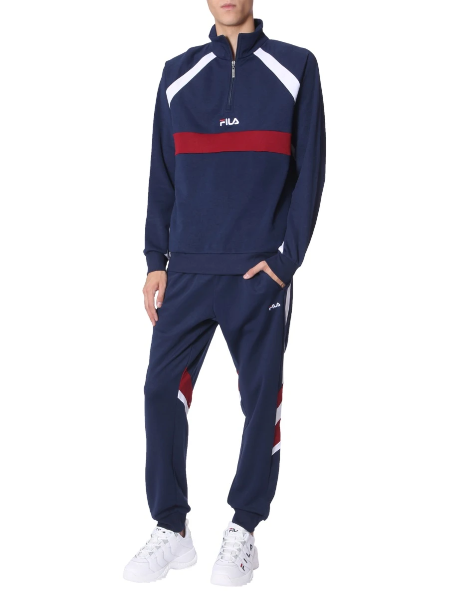 商品Fila|Fila 男士卫衣 687237_A082 蓝色,价格¥466,第1张图片