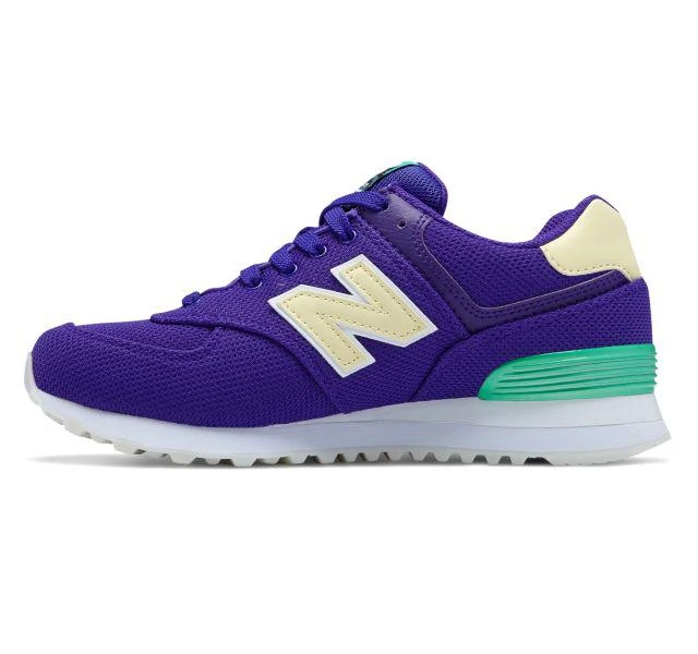 商品New Balance|女士574棕榈树紫绿配色慢跑鞋,价格¥245,第2张图片详细描述