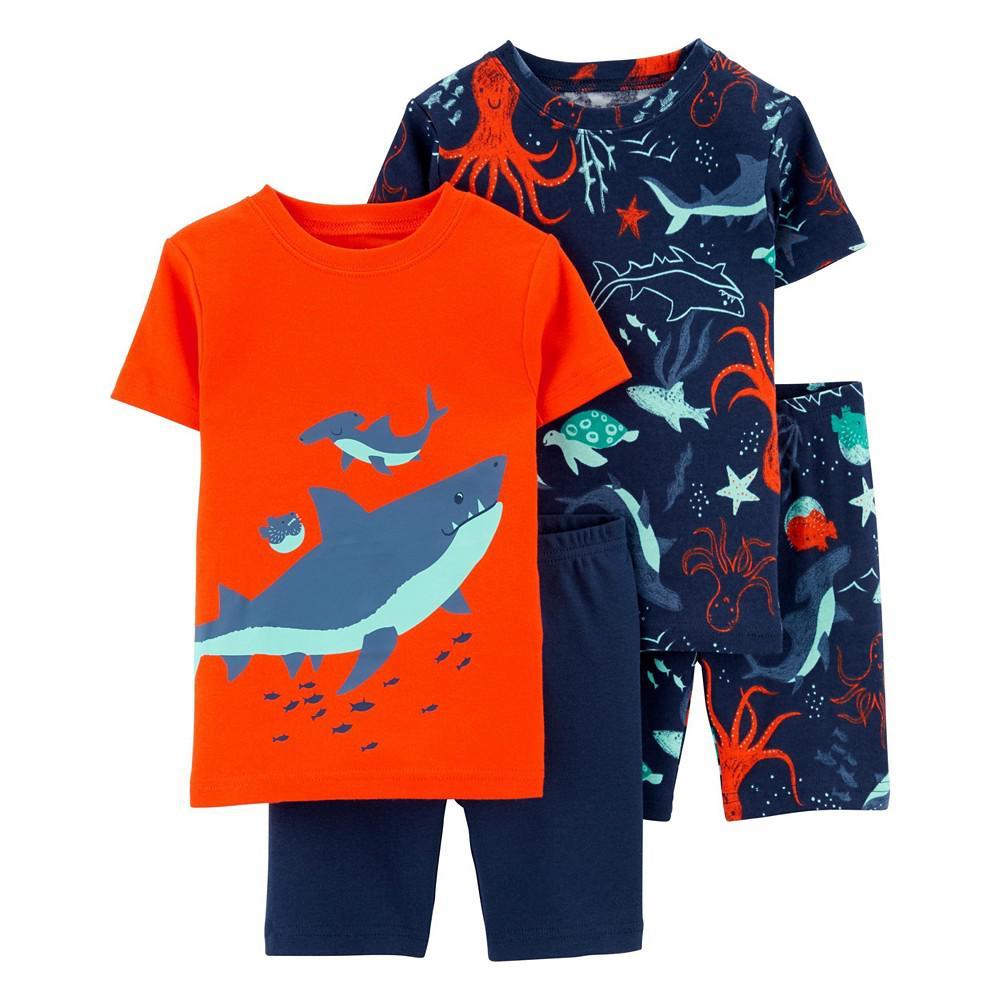 商品Carter's|Baby Boys 4-Piece Snug Fit Pajama Set,价格¥79-¥100,第1张图片