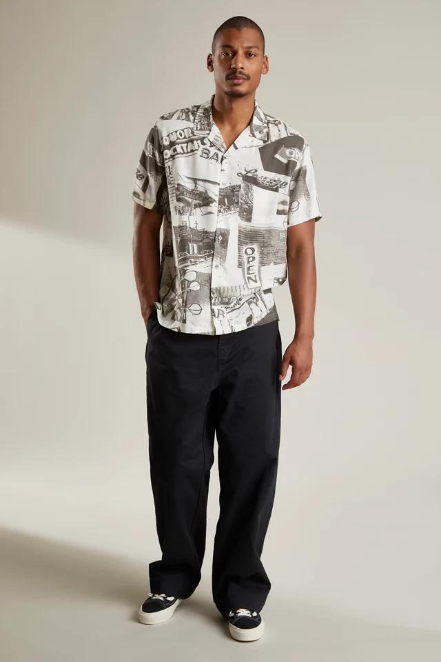 商品Urban Outfitters|UO Dive Bar Print Camp Shirt,价格¥359,第5张图片详细描述