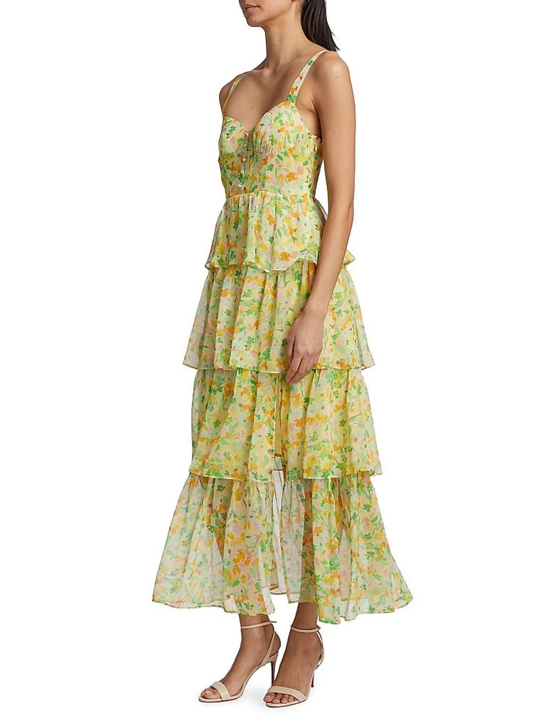 商品ASTR|Midsummer Tiered Floral Maxi Dress,价格¥565,第4张图片详细描述
