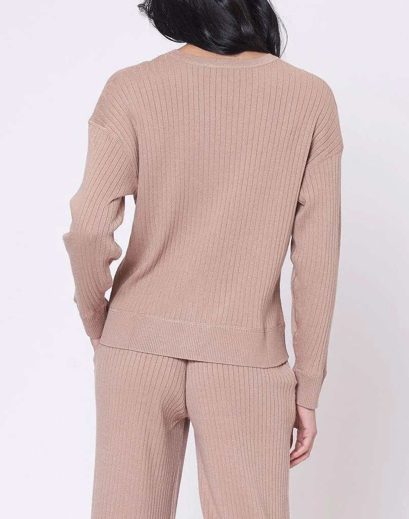 商品Madewell|LEIMERE ROSEWOOD RIBBED CREW,价格¥622,第3张图片详细描述